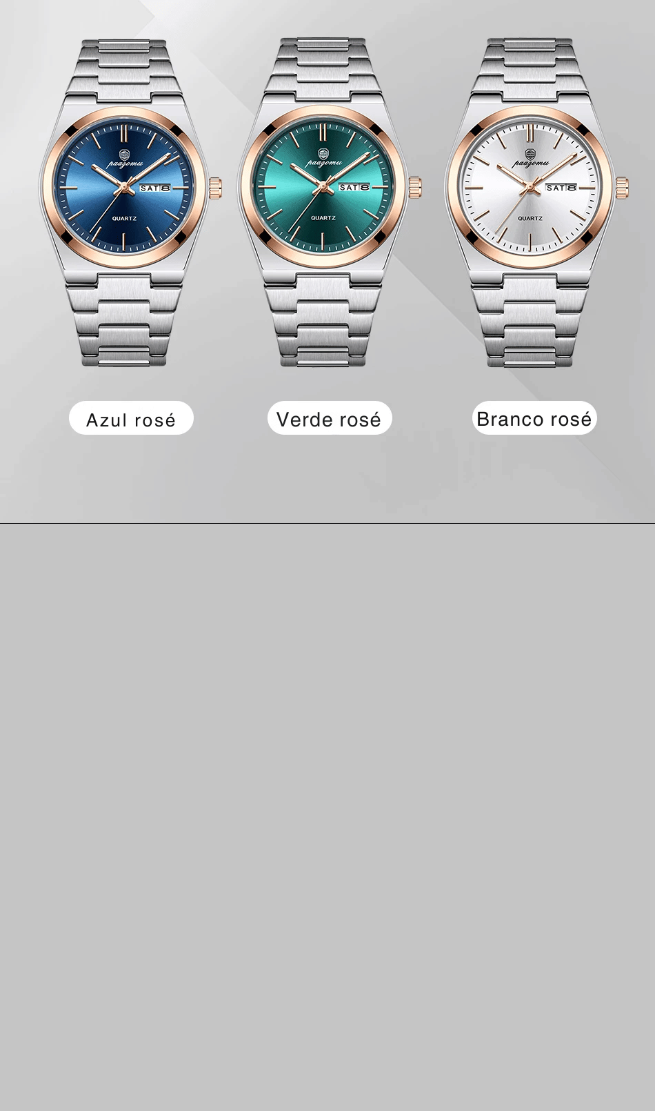 PENGAGAR Relógio Masculino de Luxo Data Semana Relógio Luminoso À Prova D 'Água